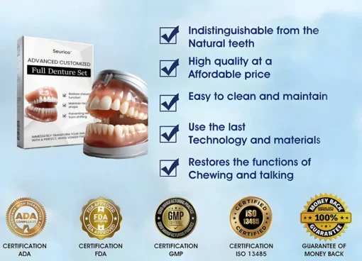 Seurico™ - Advanced Customized Full Denture Set