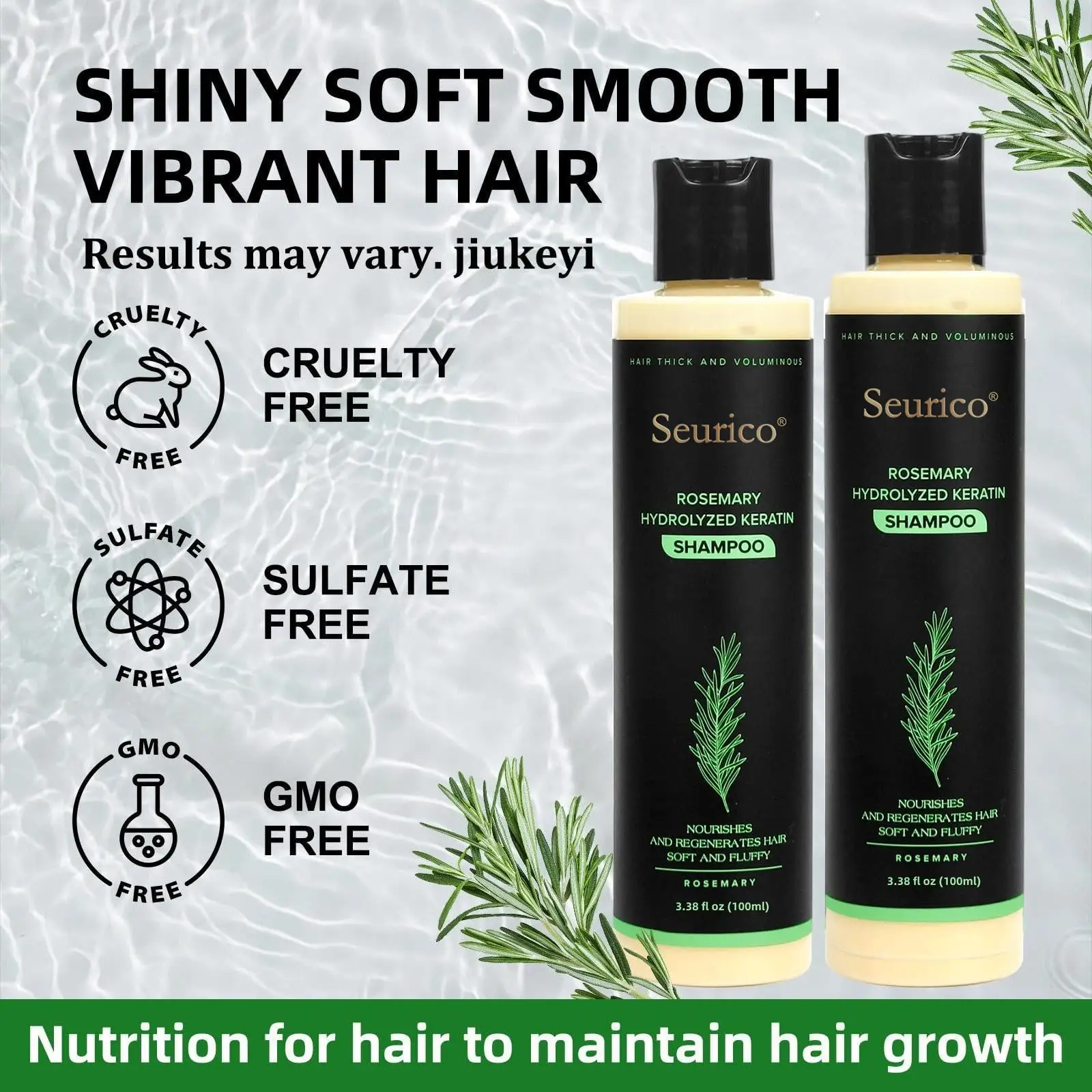 Seurico Organic Rosemary Hair Growth Shampoo & Hair Conditioner