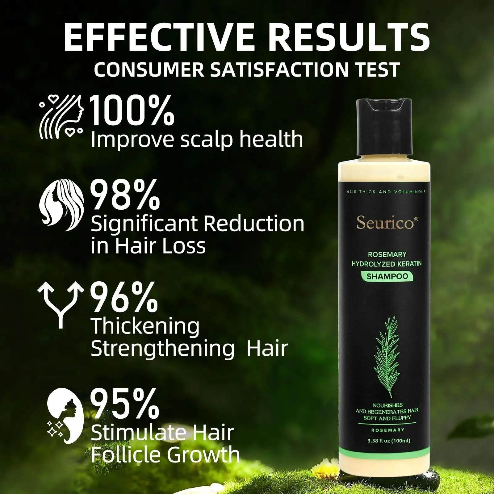 Seurico Organic Rosemary Hair Growth Shampoo & Hair Conditioner